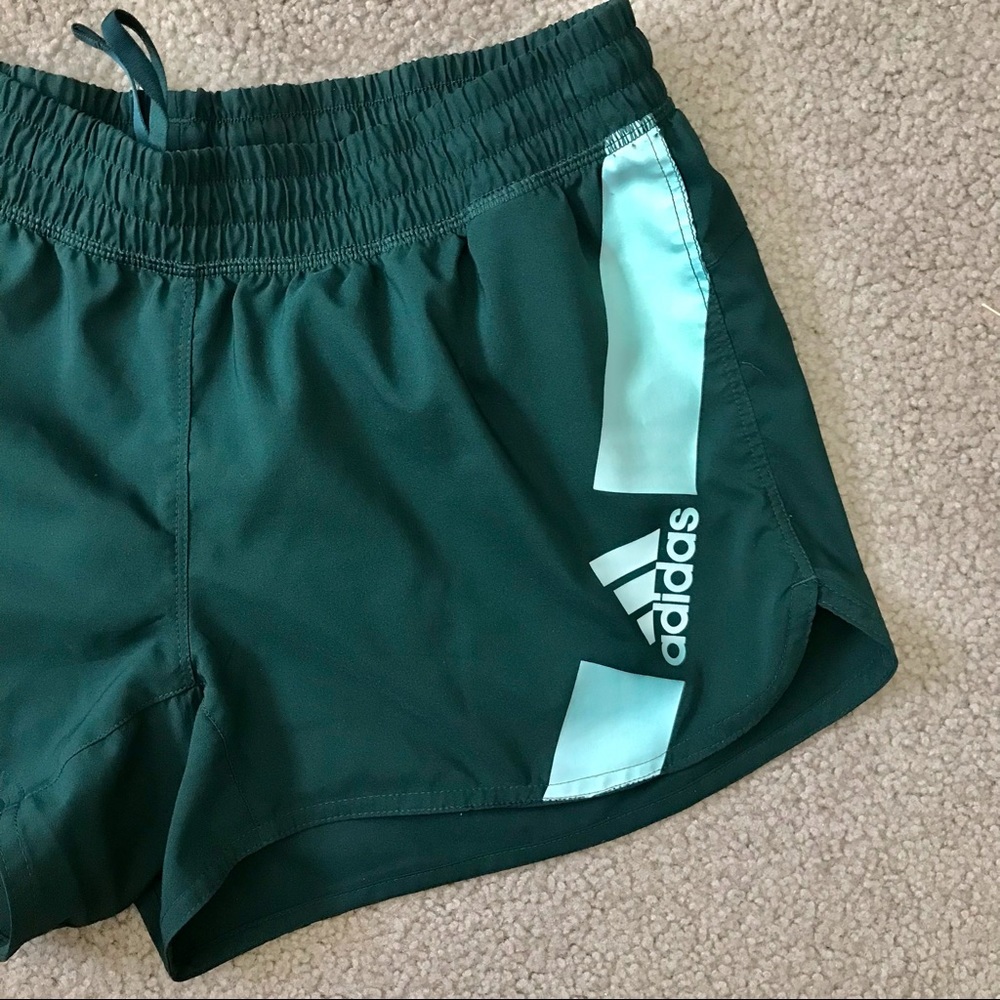 Emerald Green Adidas Aeroready Running Shorts